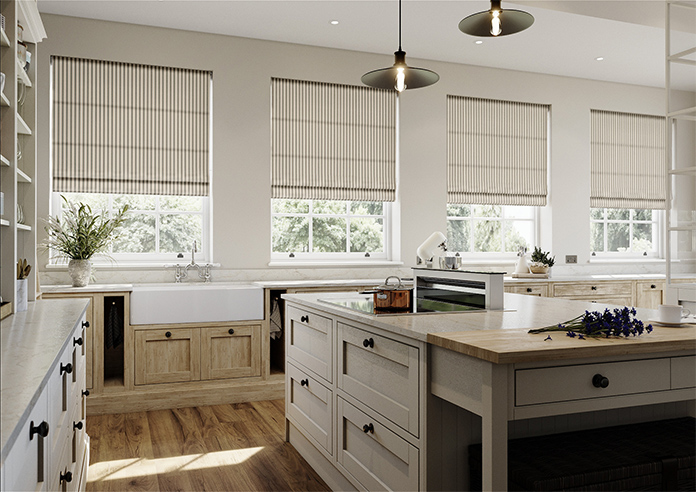 The British Stripe Co. Mary, Teignbridge No.1 - Twist&Fit Roman Blind - Image 7